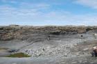 Ledge exposing the slumped Ross Slide of Gill (1954) and also described as a series of sedimentary slumped features by Strachen (2002).